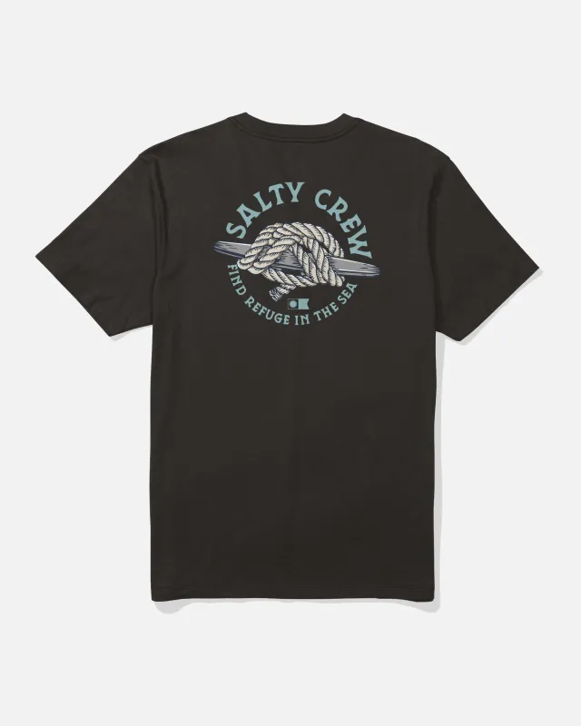 Cleat Knott Tee - Black made by Salty Crew