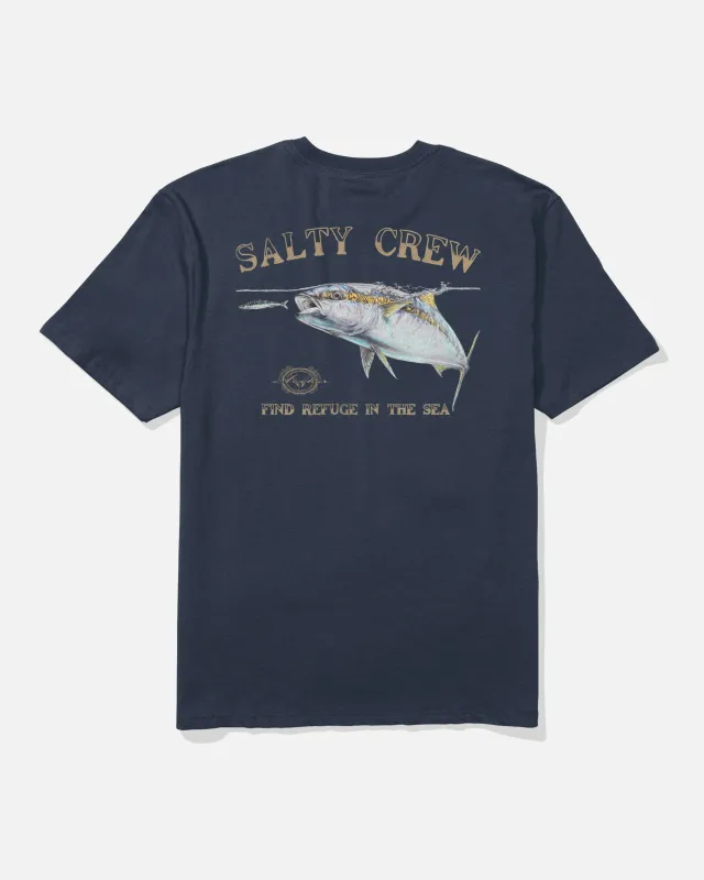 Surface Classic Tee - Navy made by Salty Crew