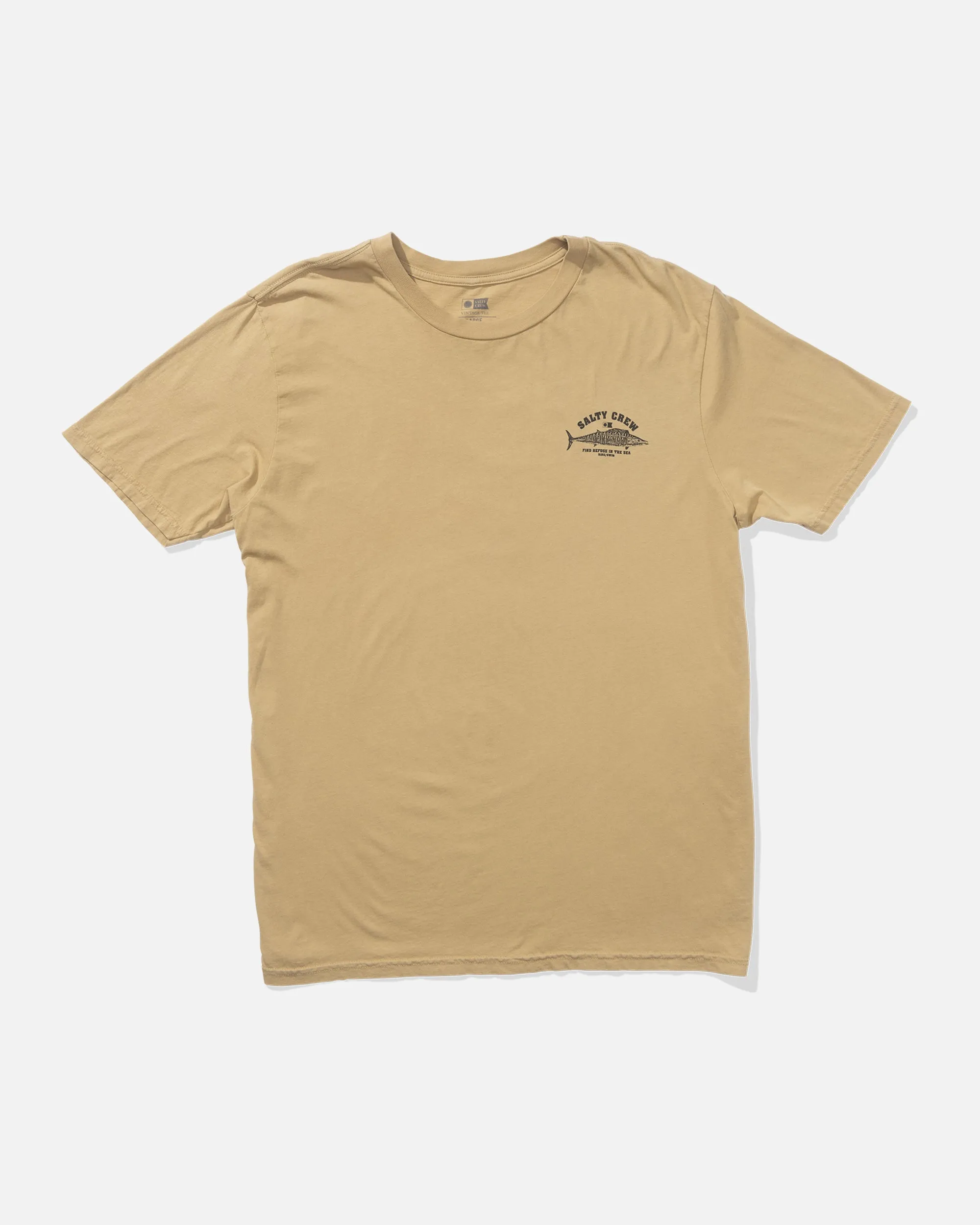 Wahoo Stamp Vintage Tee - Khaki sold by Salty Crew product image thumbnail 2