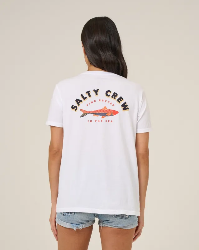 Salty Sardine Boyfriend Tee - White made by Salty Crew