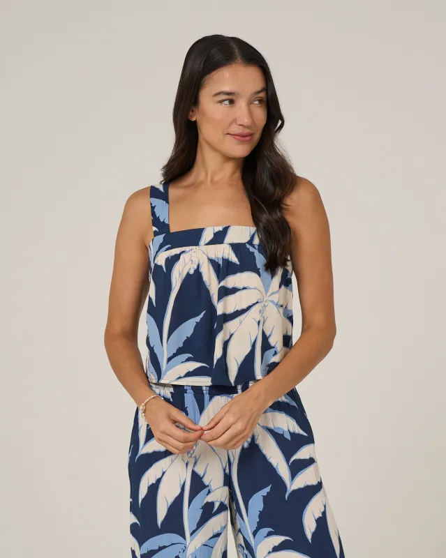Palms Up Cami - Bright Navy made by Salty Crew
