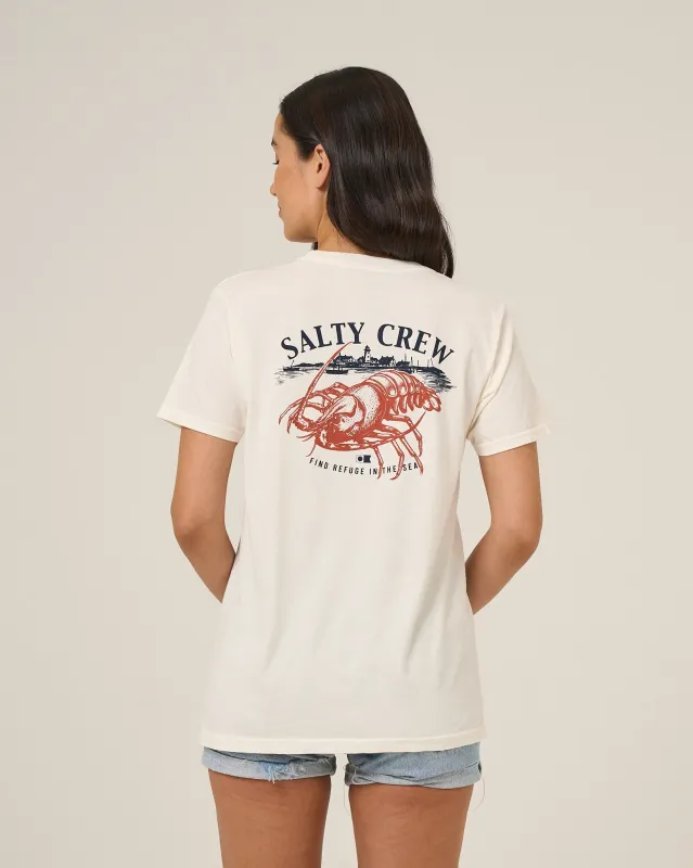 American Catch Boyfriend Tee - Off White made by Salty Crew