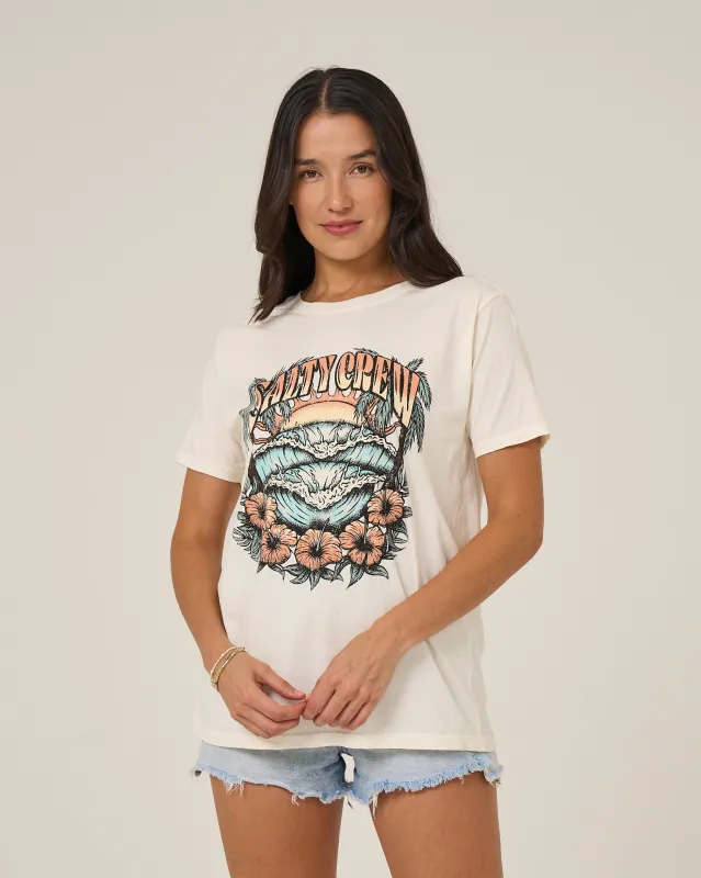 SC Tour Boyfriend Tee - Off White made by Salty Crew