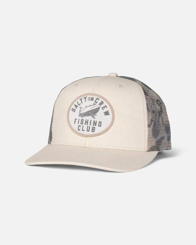On A Mission Trucker - Off White made by Salty Crew