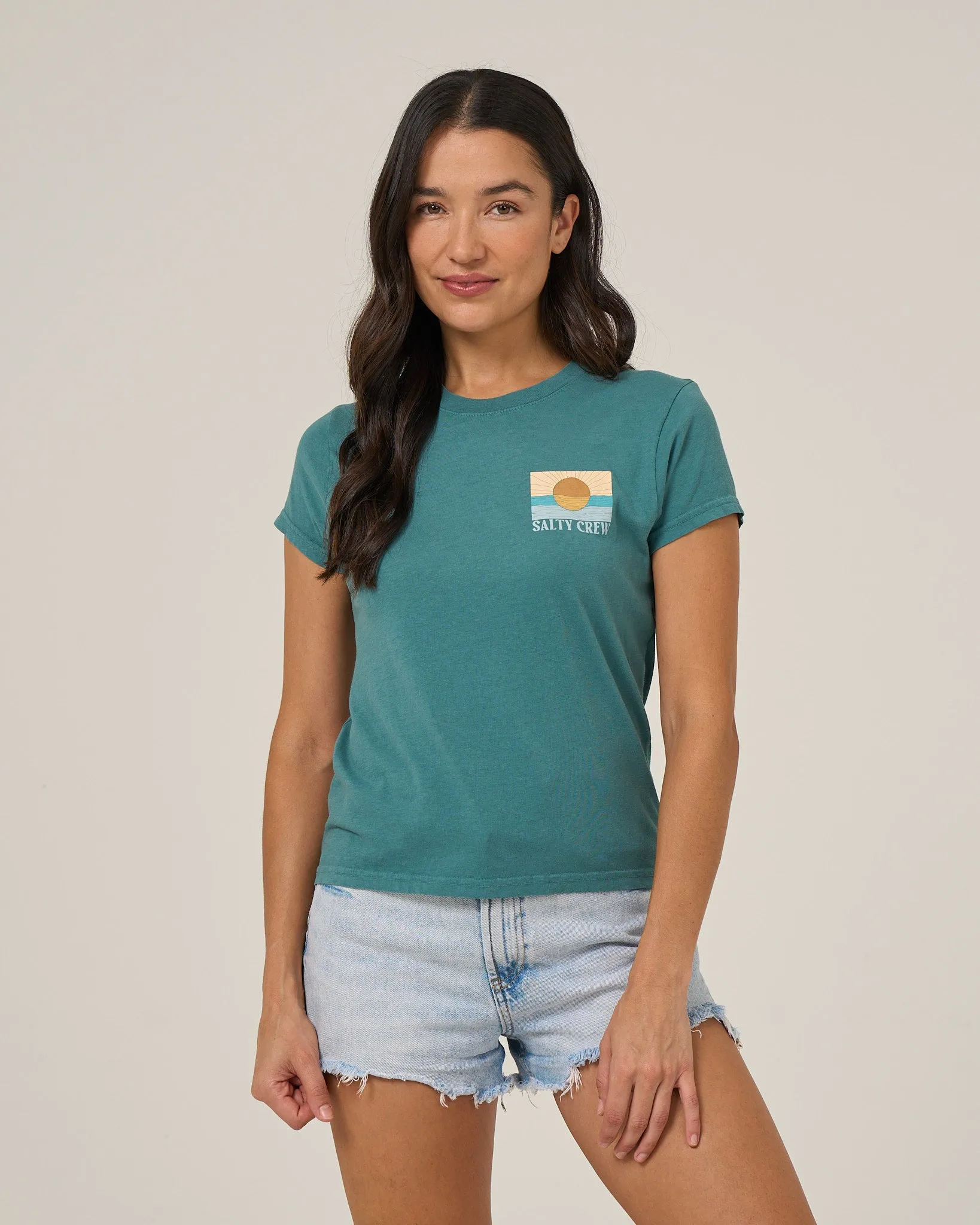 Retro Wave Modern Tee - Teal sold by Salty Crew product image thumbnail 2