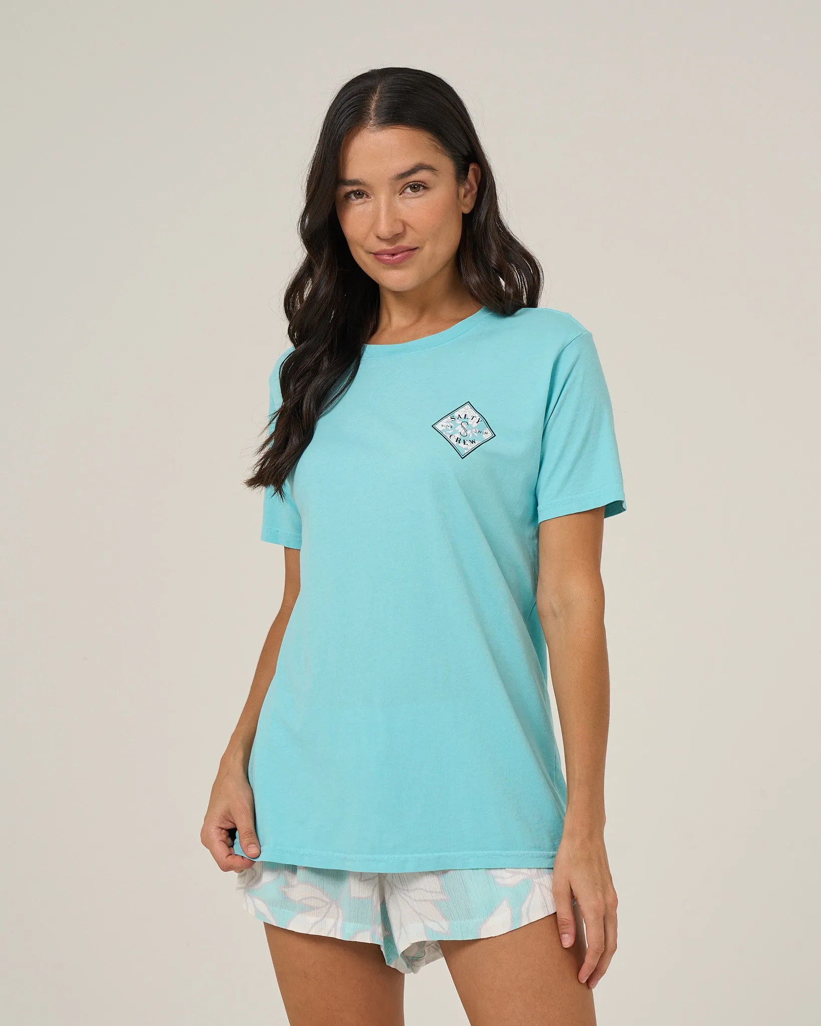 Tippet Boyfriend Tee - Aquamarine sold by Salty Crew product image thumbnail 2