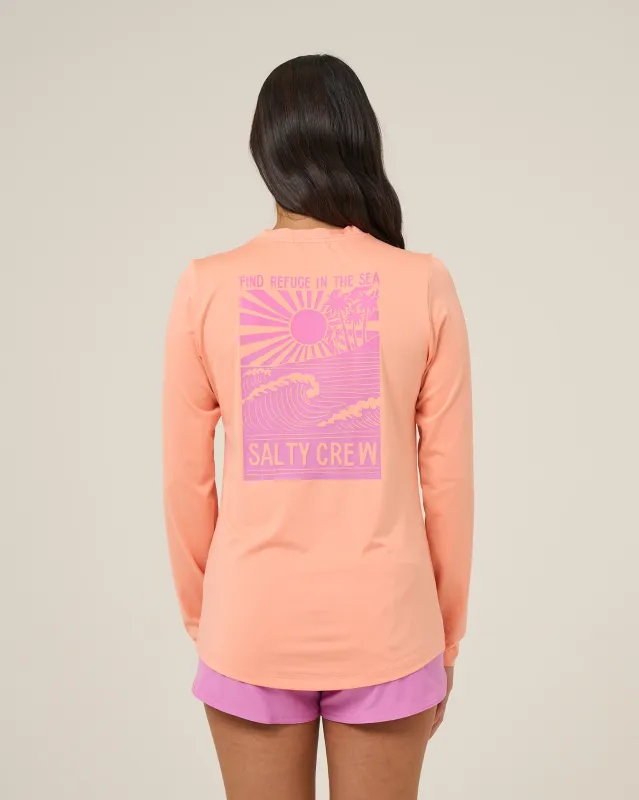 Rise And Smile Sunshirt - Papaya made by Salty Crew