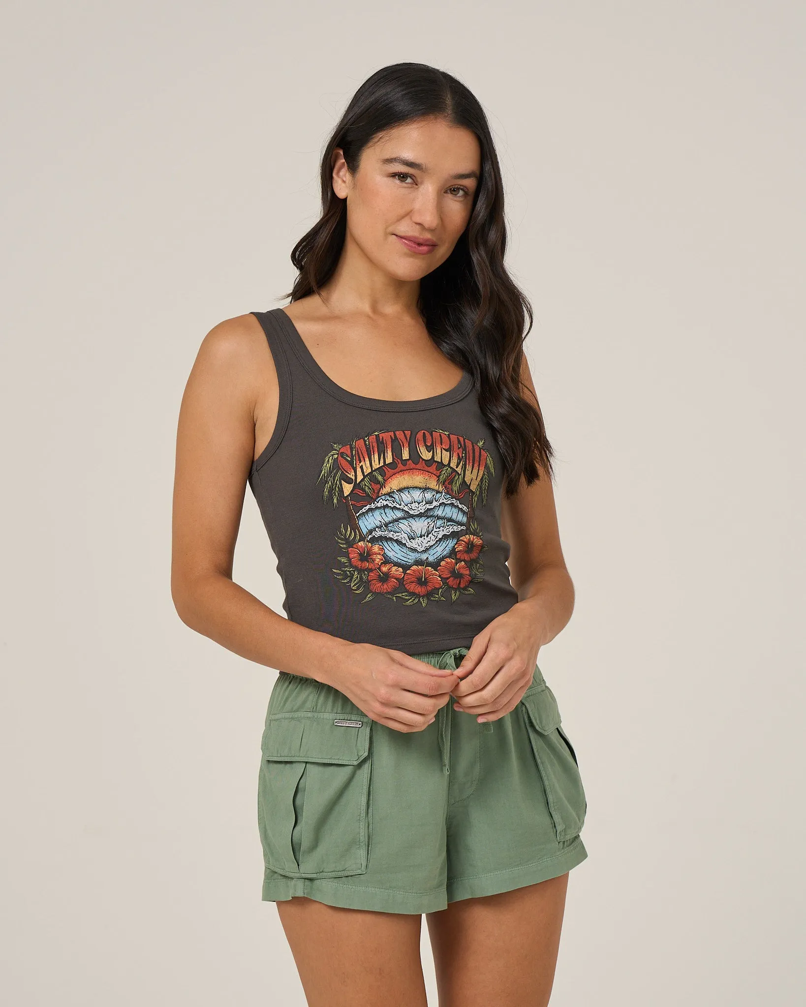 SC Tour Tank - Charcoal sold by Salty Crew