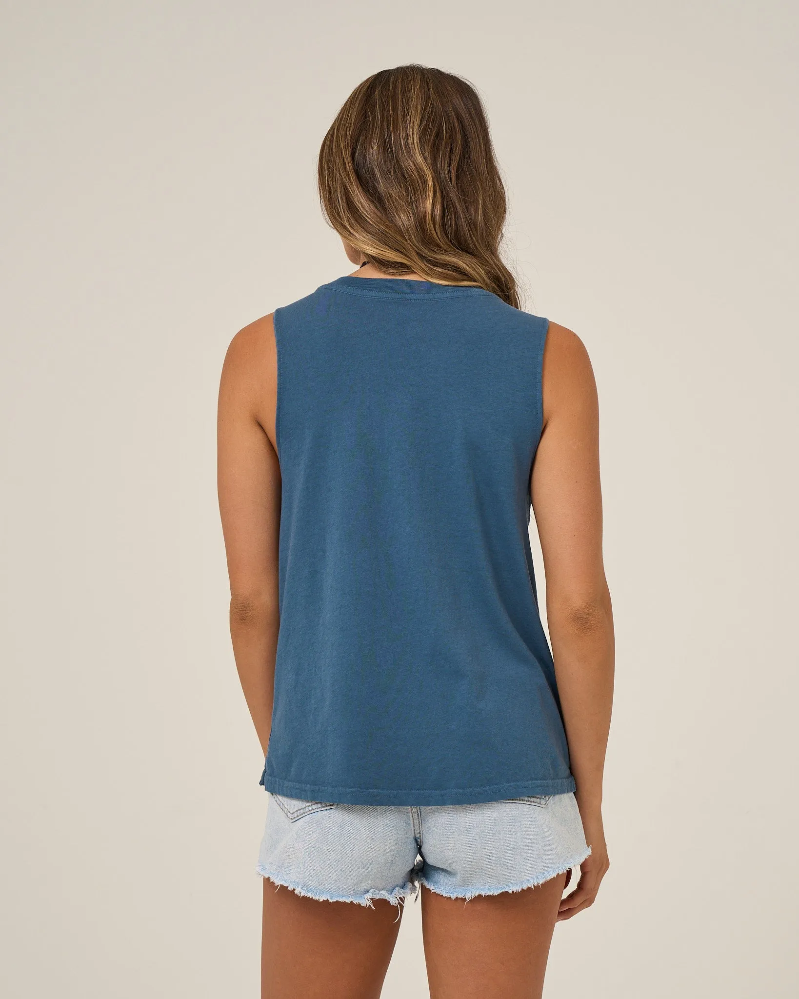 Ombre Wave Muscle Tank - Midnight Navy sold by Salty Crew product image thumbnail 2