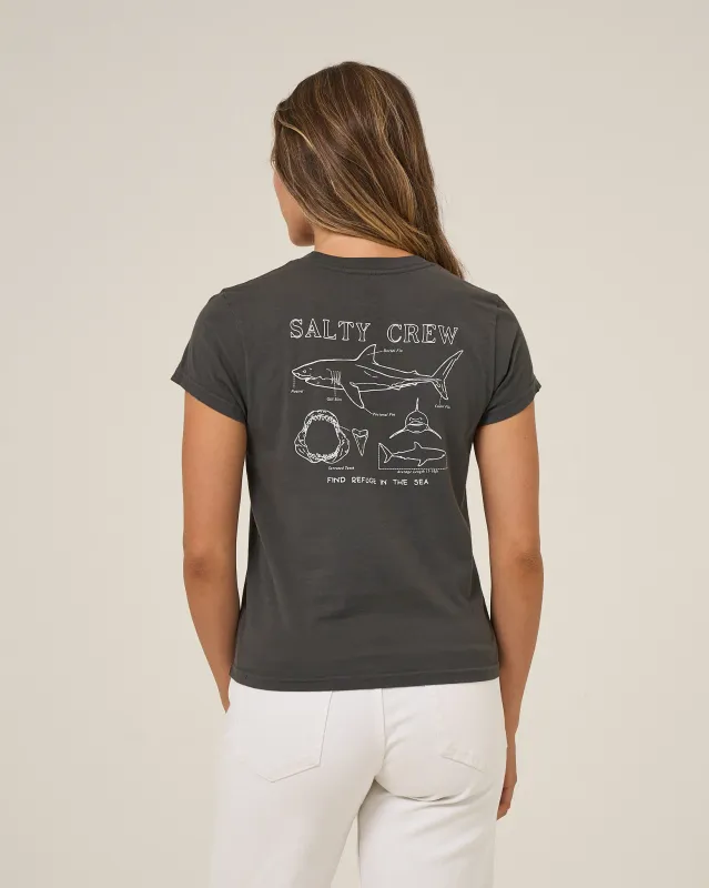 Shark Anatomy Modern Tee - Charcoal made by Salty Crew
