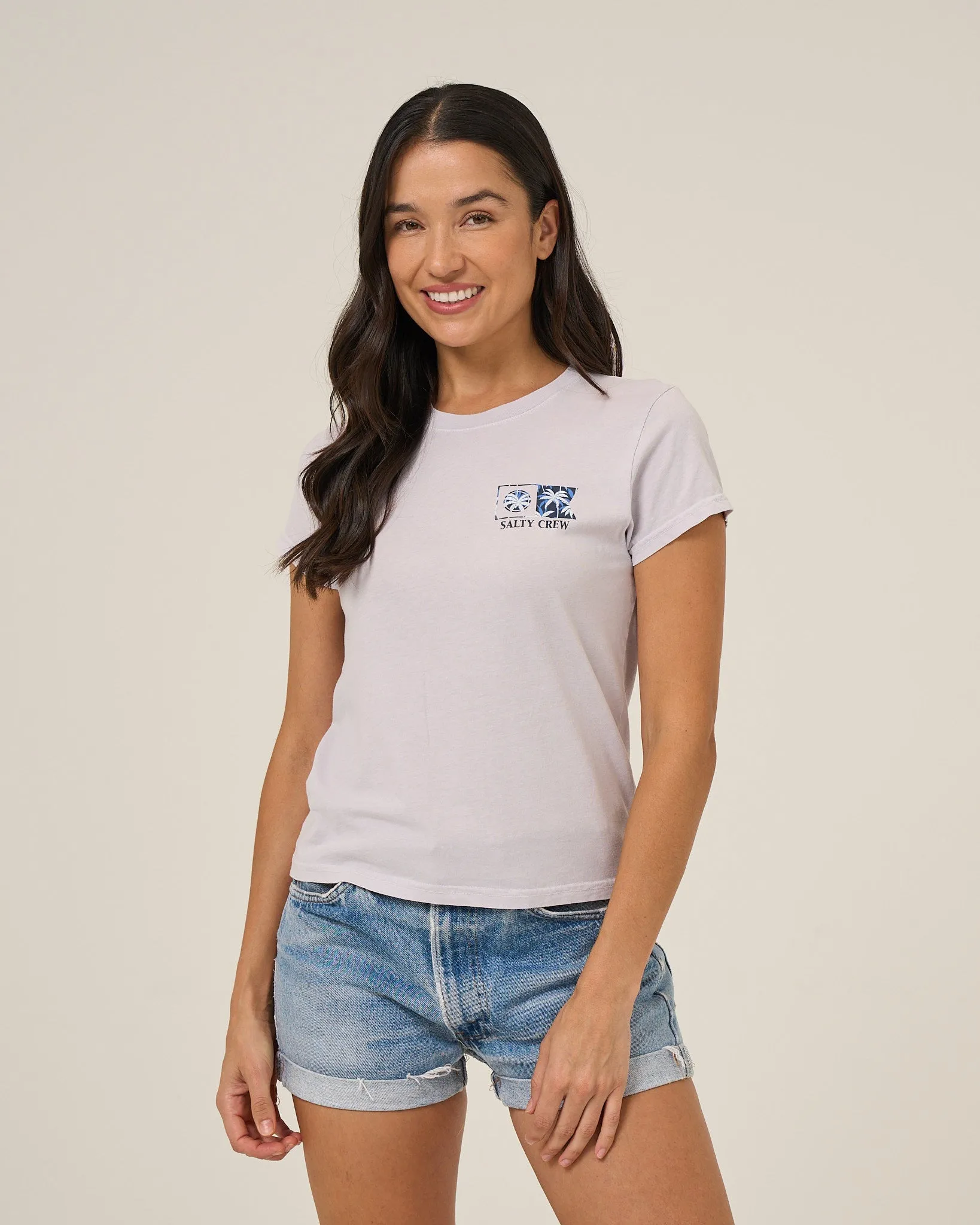 Flagship Fill Modern Tee - Lilac Fog sold by Salty Crew product image thumbnail 2