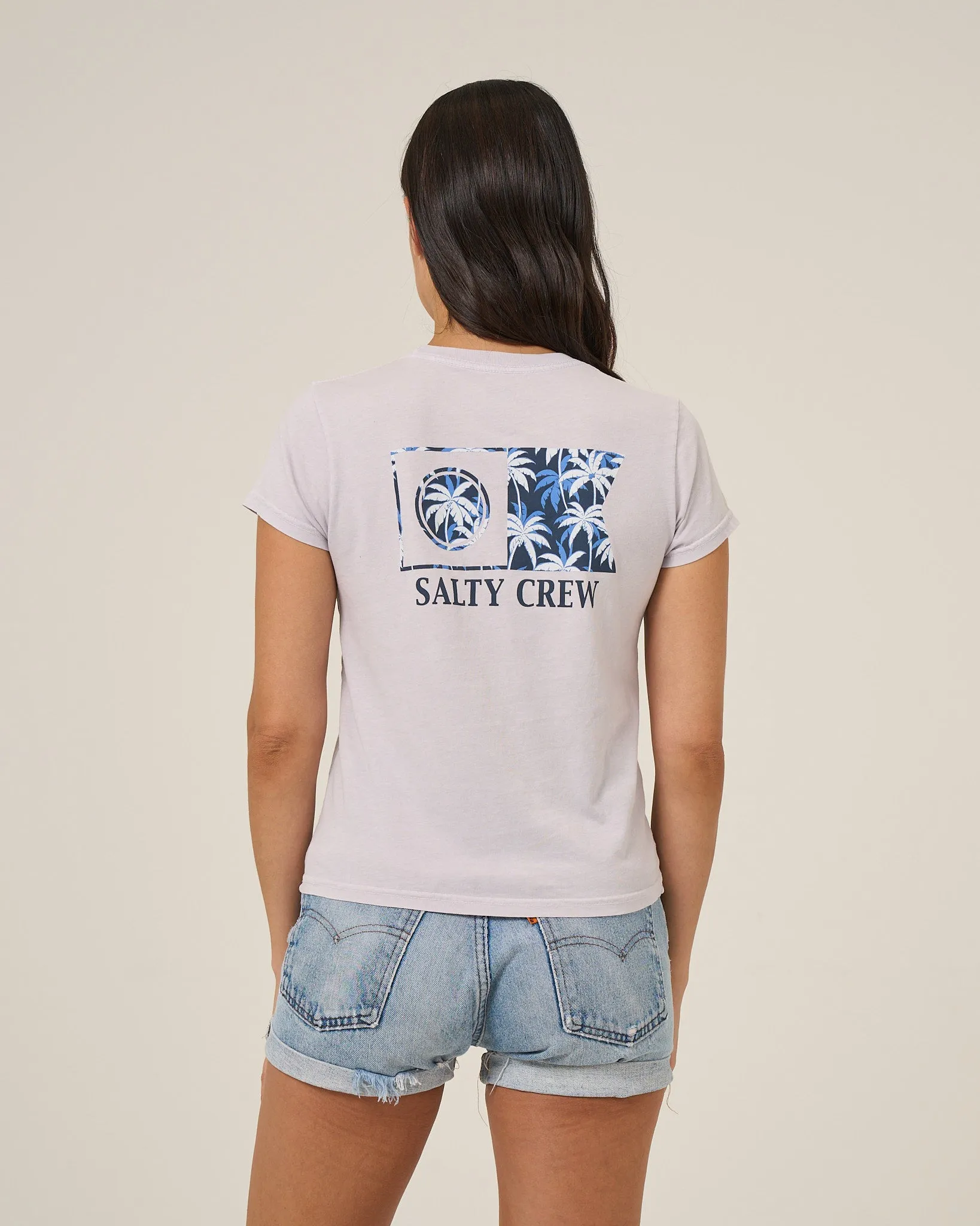 Flagship Fill Modern Tee - Lilac Fog sold by Salty Crew