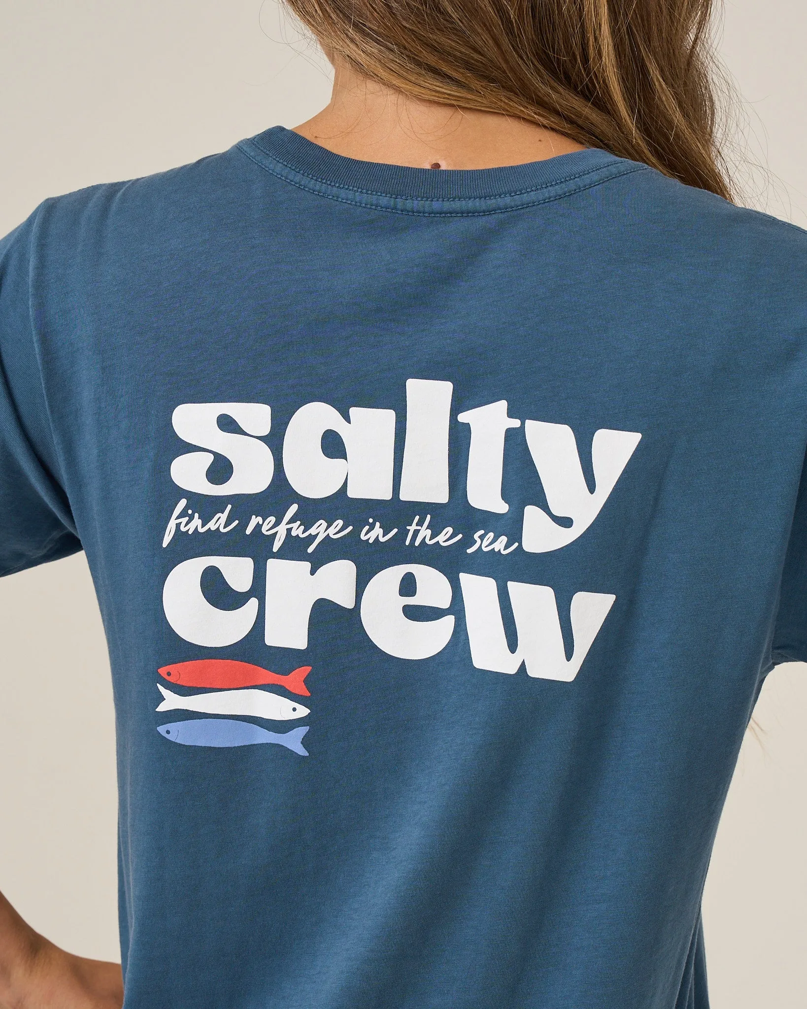 American Catch Boyfriend Tee - Midnight Navy sold by Salty Crew product image thumbnail 4