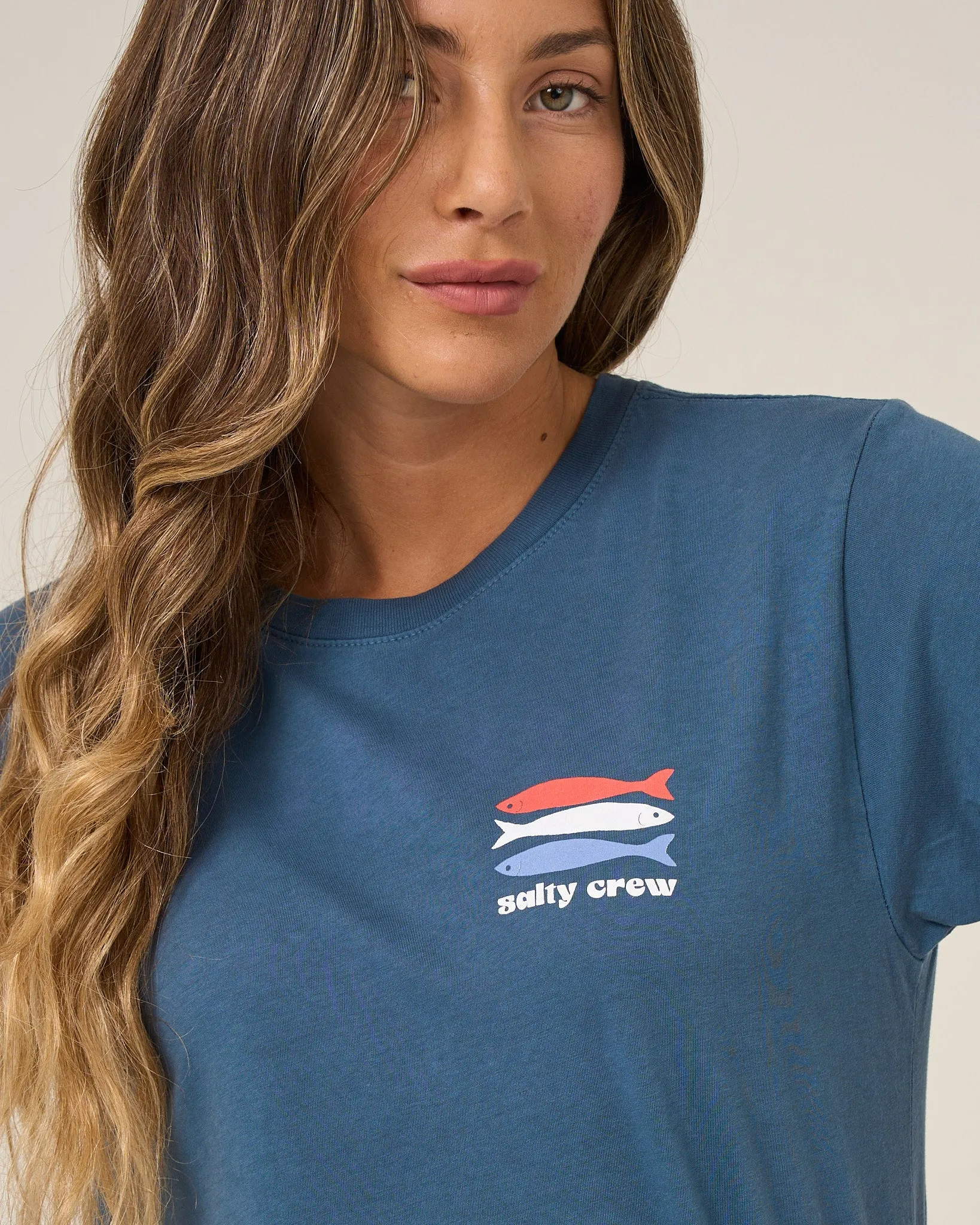American Catch Boyfriend Tee - Midnight Navy sold by Salty Crew product image thumbnail 3