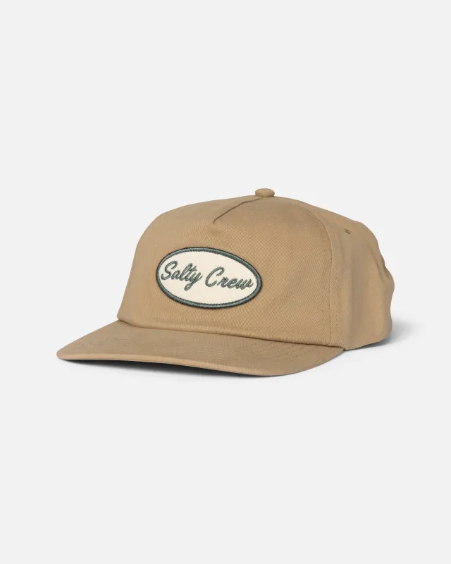 Shop Script Snapback - Natural made by Salty Crew