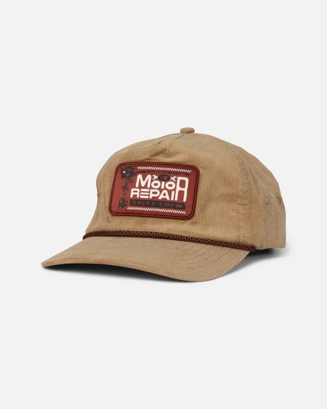 Chop Shop Snapback - Khaki made by Salty Crew