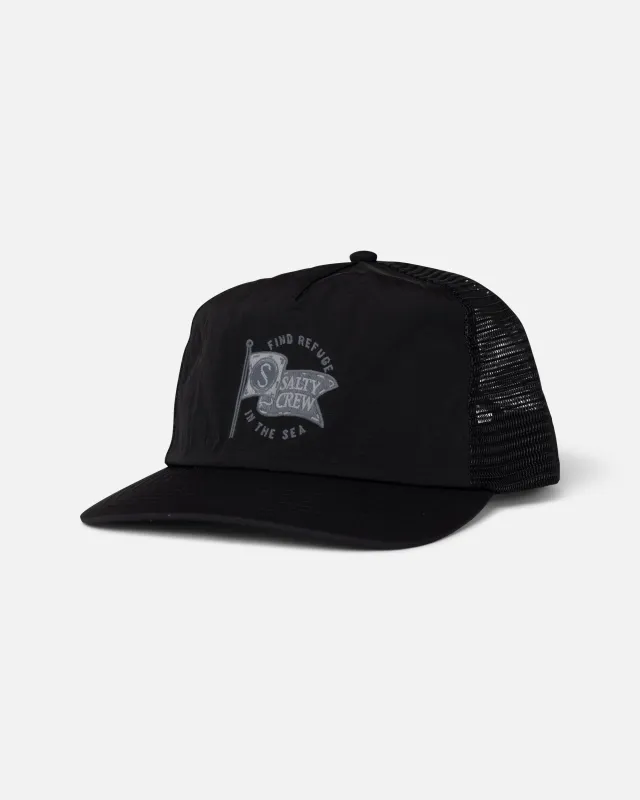 Wavey Trucker - Black made by Salty Crew