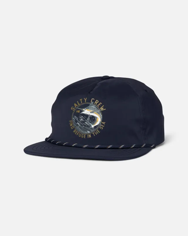 Bow Line Snapback - Navy made by Salty Crew
