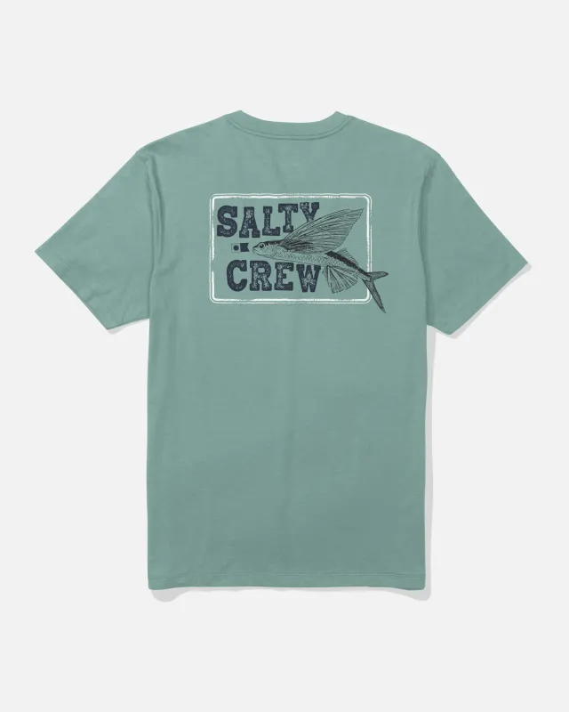 Flyer Crew Tee - Mackerel made by Salty Crew