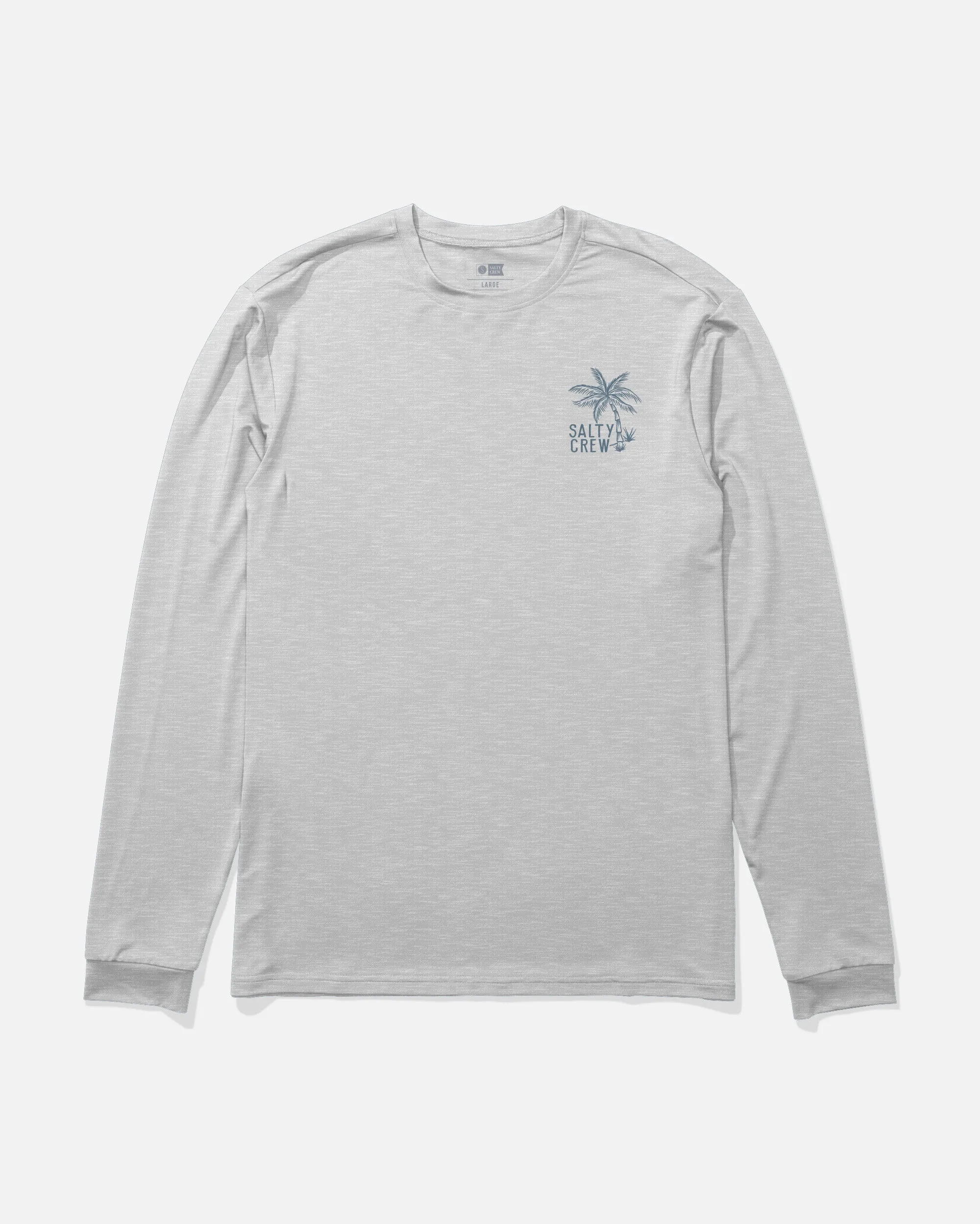 Day Off Long Sleeve Sunshirt - Grey Heather sold by Salty Crew product image thumbnail 2