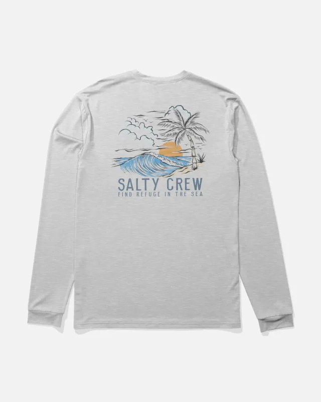 Day Off Long Sleeve Sunshirt - Grey Heather made by Salty Crew