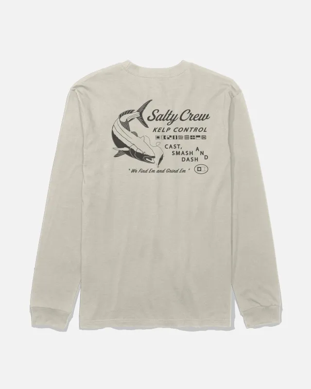 Kelp Control Long Sleeve Tee - Bone made by Salty Crew