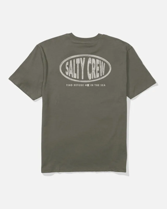 Signage Classic Tee - Dusty Olive made by Salty Crew