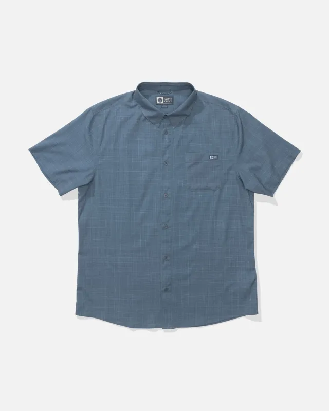 Breezer Perforated Button Up - Monument made by Salty Crew