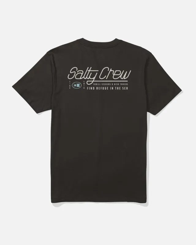 Fluid Crew Tee - Black made by Salty Crew