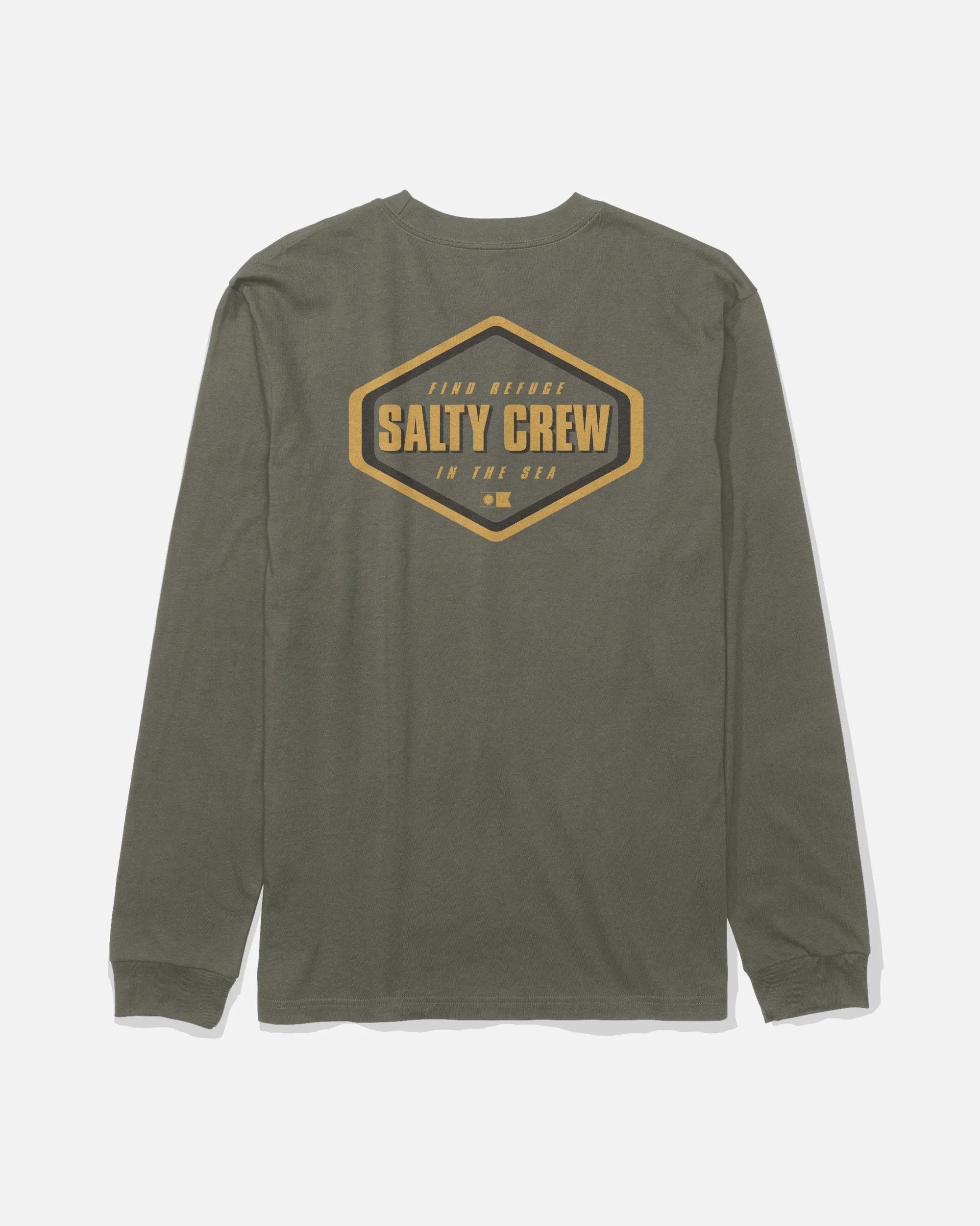 Shapely Long Sleeve Tee - Dusty Olive sold by Salty Crew