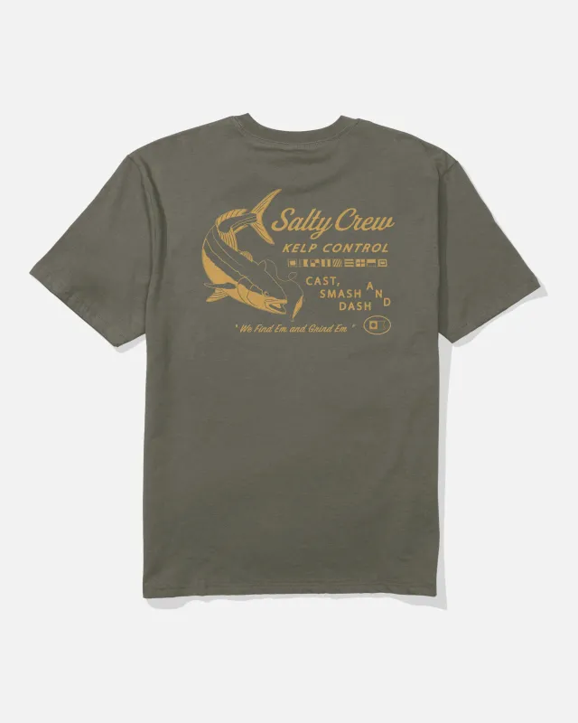 Kelp Control Classic Tee - Dusty Olive made by Salty Crew