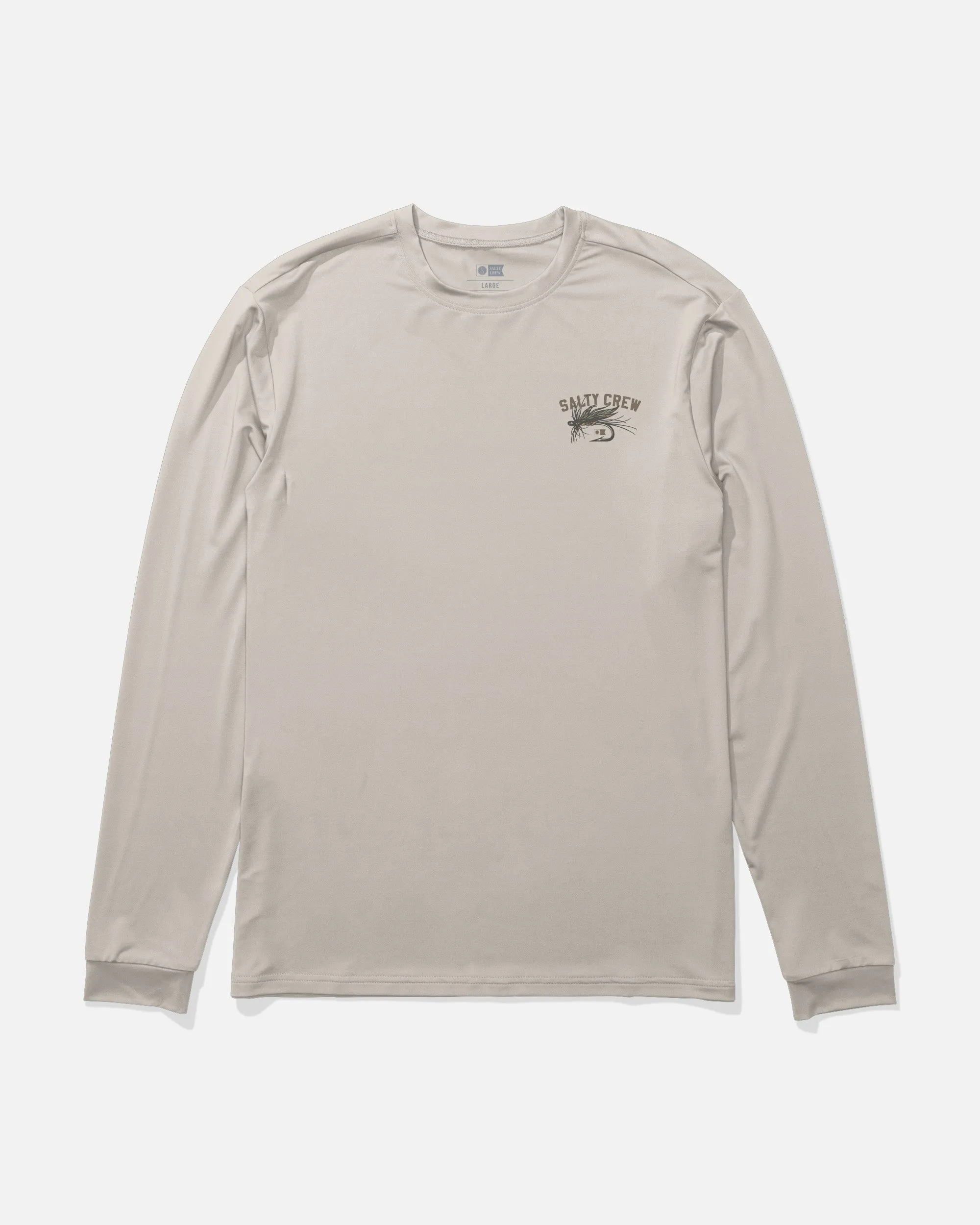 Fishing Co Long Sleeve Sunshirt - Natural sold by Salty Crew product image thumbnail 2
