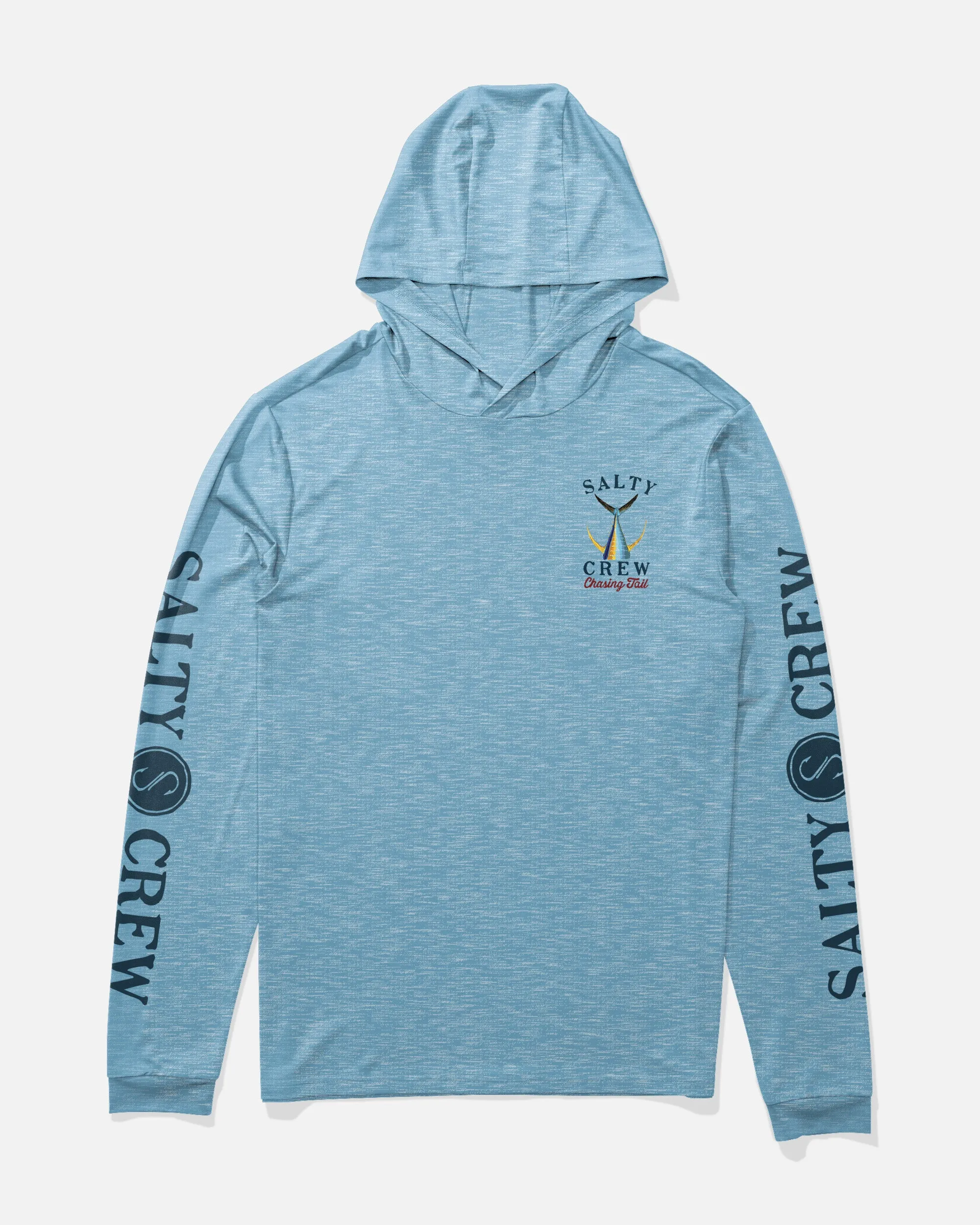 Tailed Hood Sunshirt - Blue Heather sold by Salty Crew product image thumbnail 2