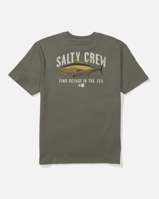 Bitmap Classic Tee - Dusty Olive made by Salty Crew