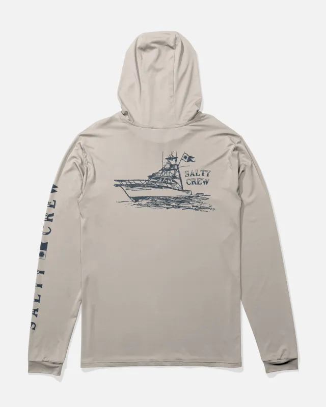 On Board Hood Sunshirt - Natural made by Salty Crew