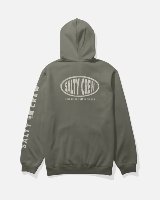 Signage Fleece - Dusty Olive made by Salty Crew