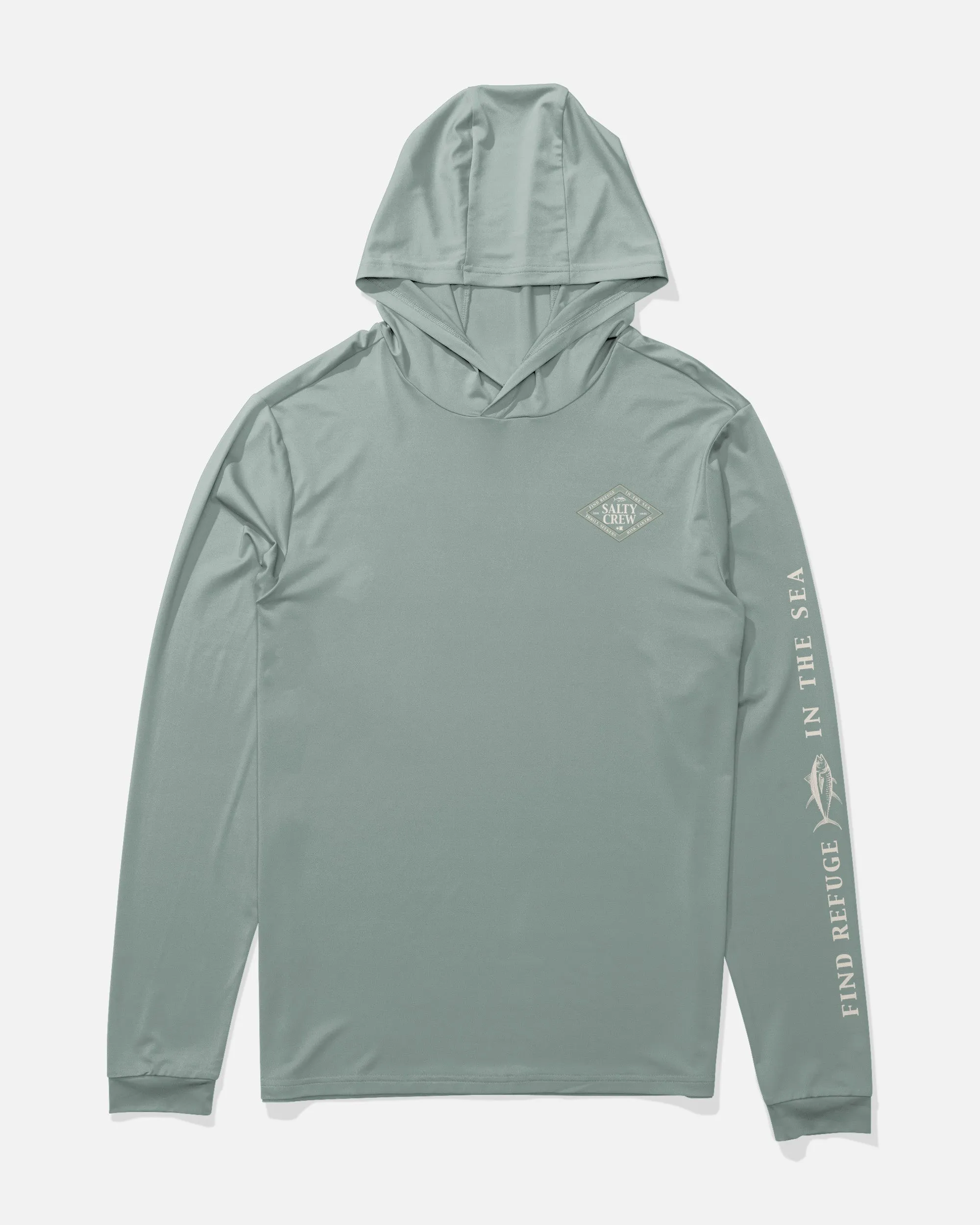 Iconic Hood Sunshirt - Jade sold by Salty Crew product image thumbnail 2