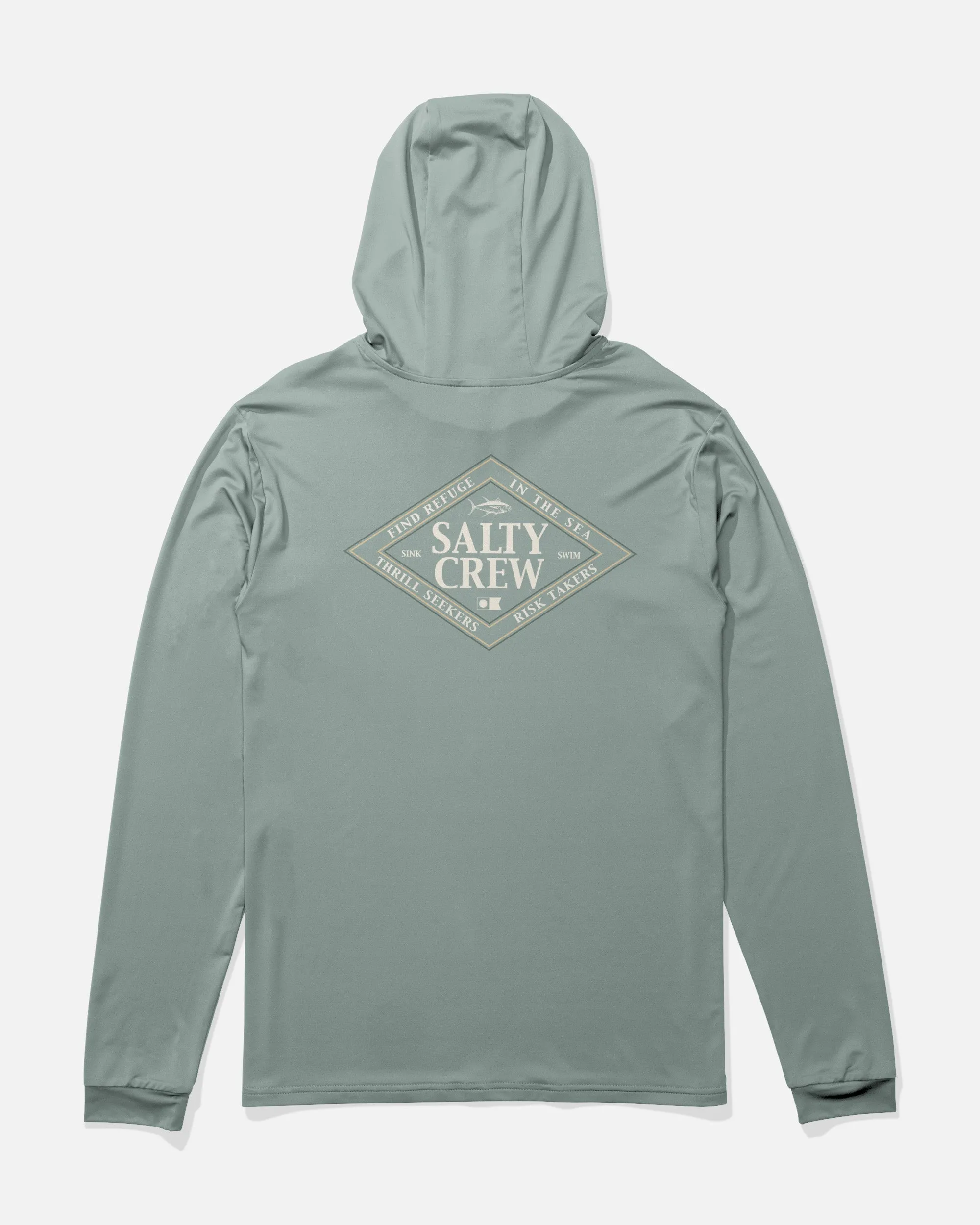 Iconic Hood Sunshirt - Jade sold by Salty Crew