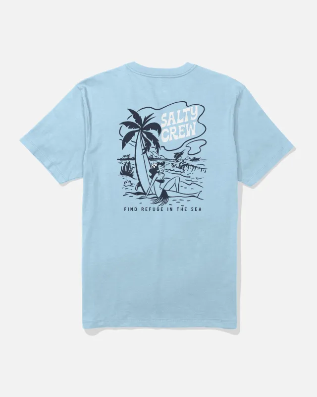 Lounge Crew Tee - Clear Sky made by Salty Crew