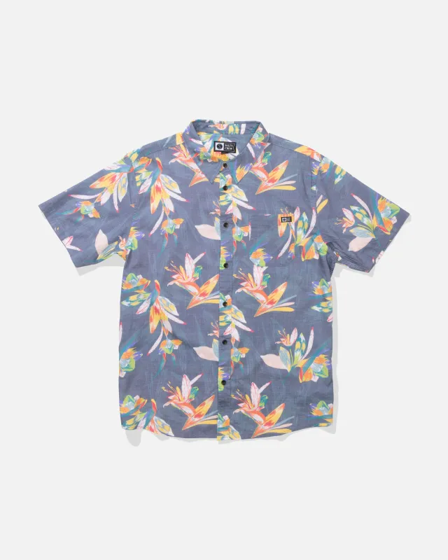 Crew Button Up - Dark Shadow made by Salty Crew