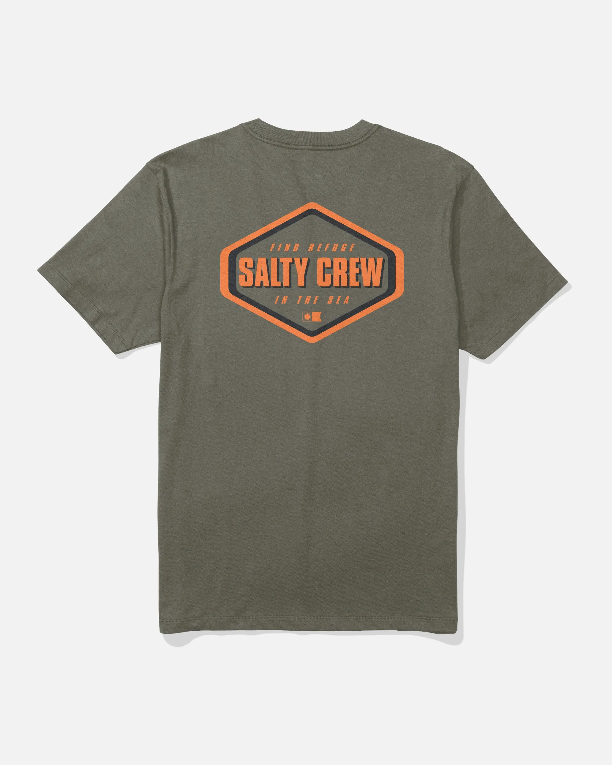 Shapely Crew Tee - Dusty Olive sold by Salty Crew