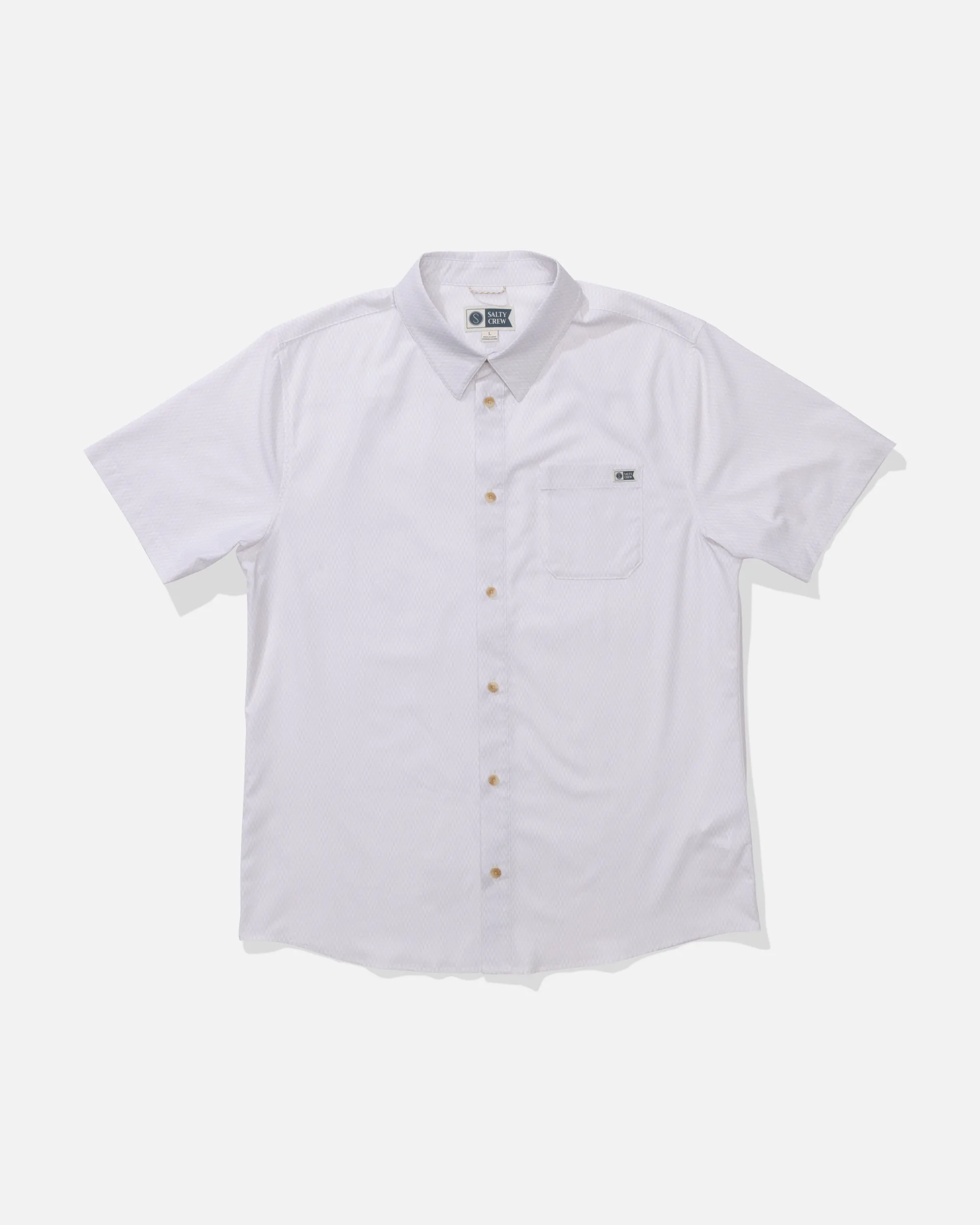 Drifter UV Button Up - Natural sold by Salty Crew