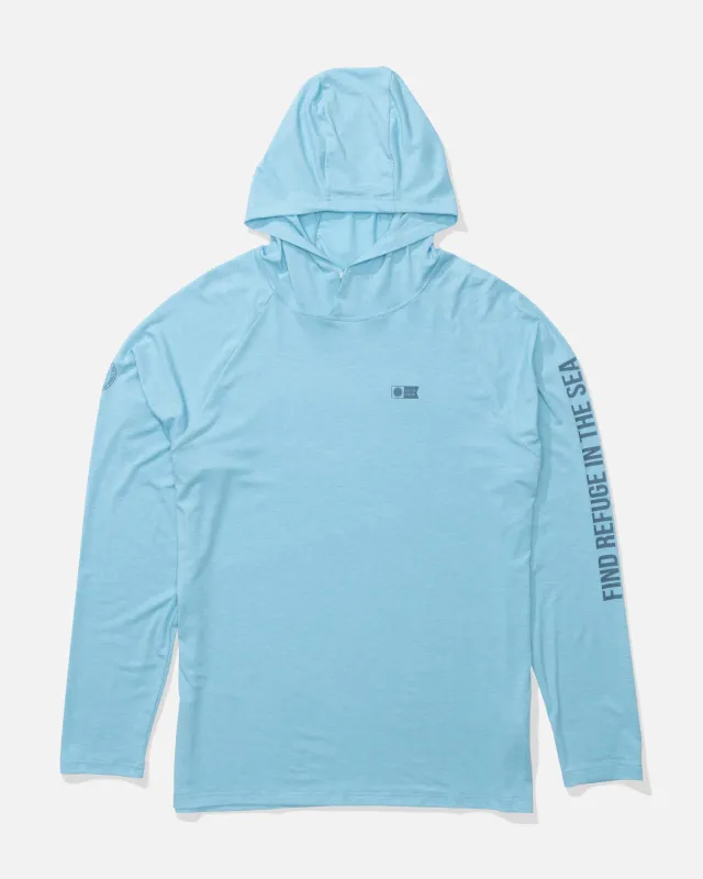 Mariner Lite UV Hood - Air Blue made by Salty Crew