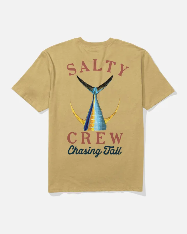Tailed Classic Tee - Mineral Yellow made by Salty Crew