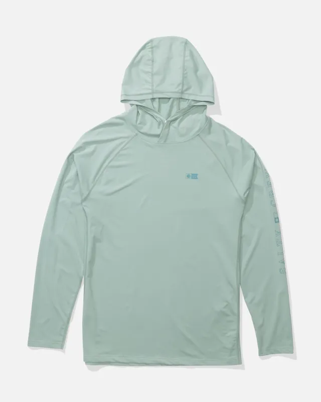 Apex Perforated Sunshirt - Jade made by Salty Crew