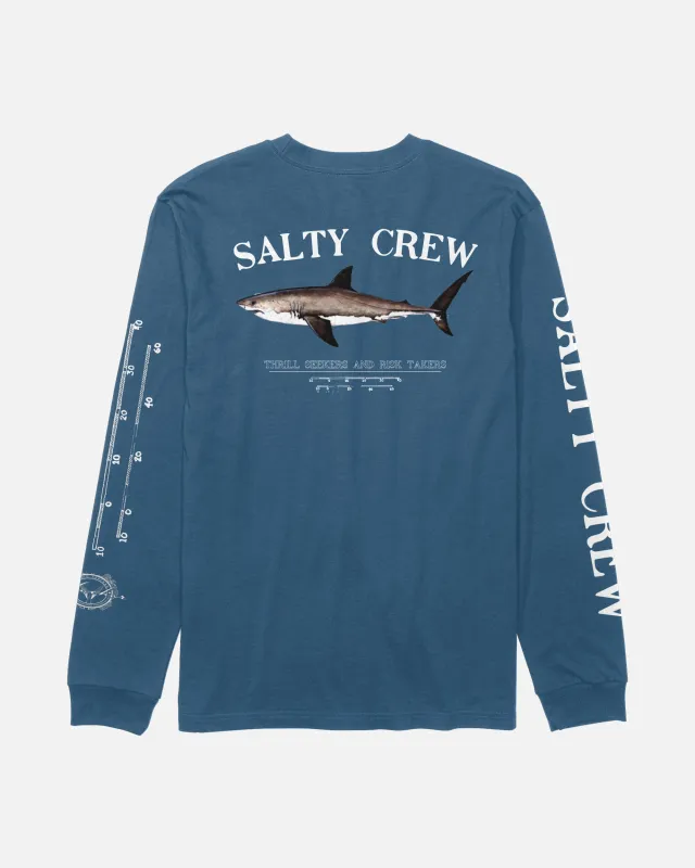 Bruce Long Sleeve Tee - Cast Blue made by Salty Crew