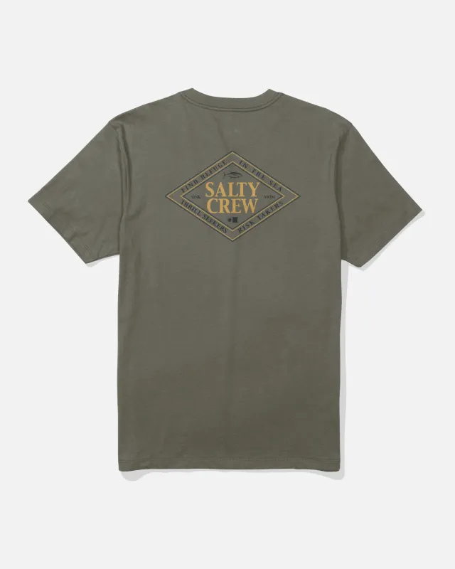 Iconic Crew Tee - Dusty Olive made by Salty Crew