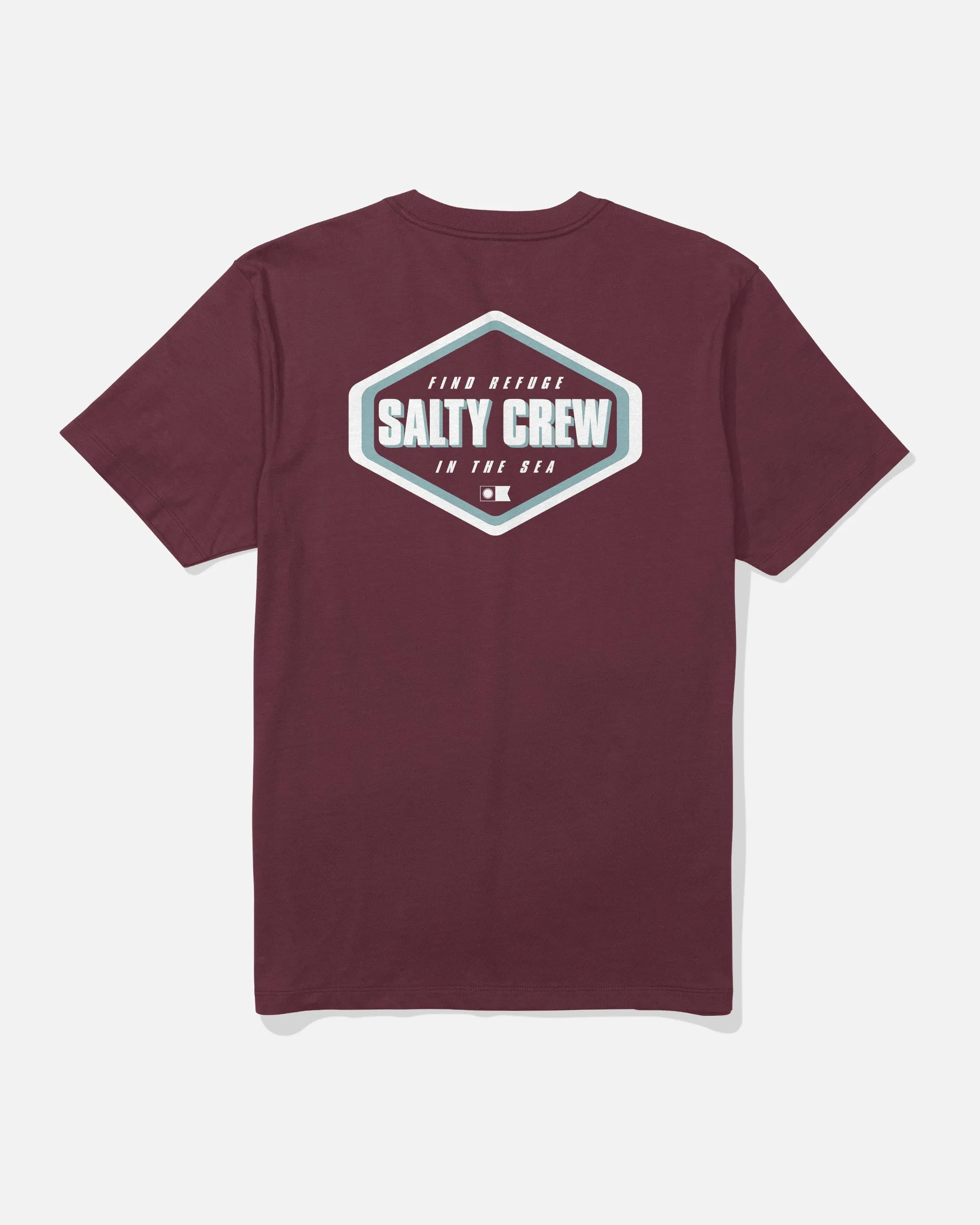 Shapely Crew Tee - Burgundy sold by Salty Crew
