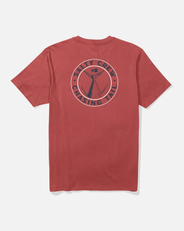 Tailgate Crew Tee - Washed Red made by Salty Crew