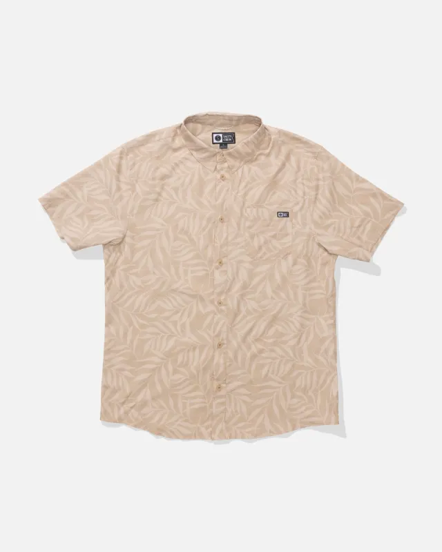 Breezer Perforated Button Up - Khaki made by Salty Crew